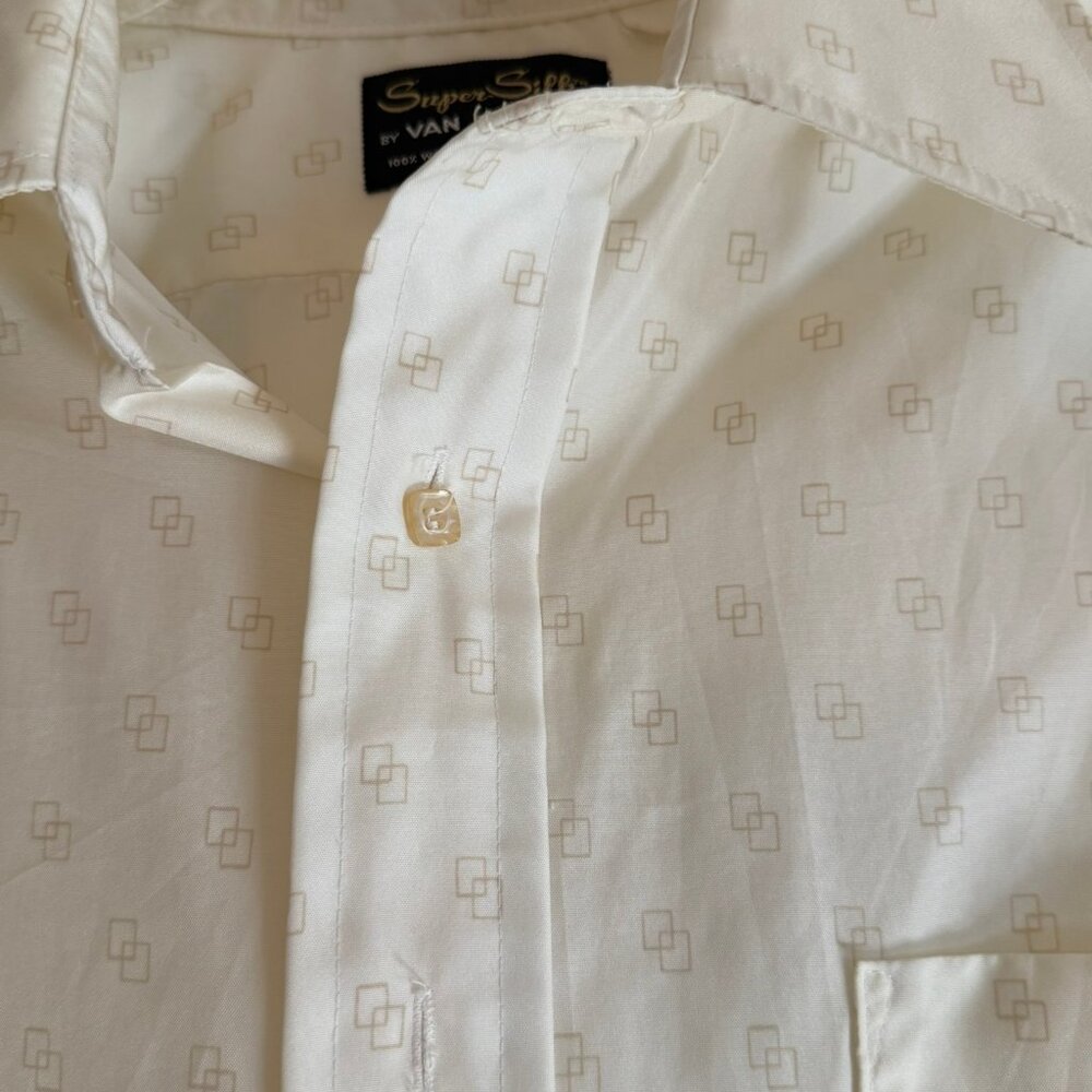 Van Heusen Men's Shirt Sz Large Light Yellow